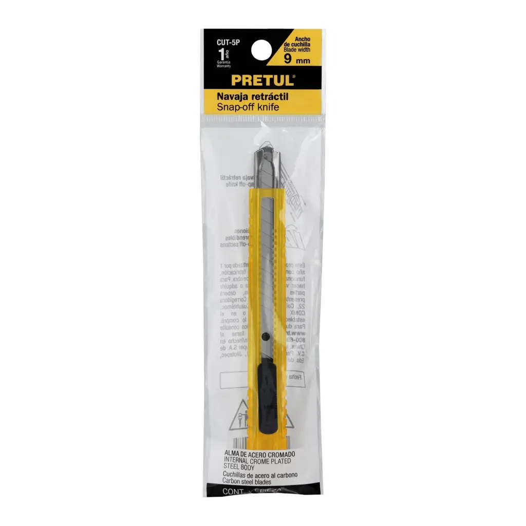 CUTTER 9MM PLASTICO PARA CARTON REFORZADO PRETUL — vista 2