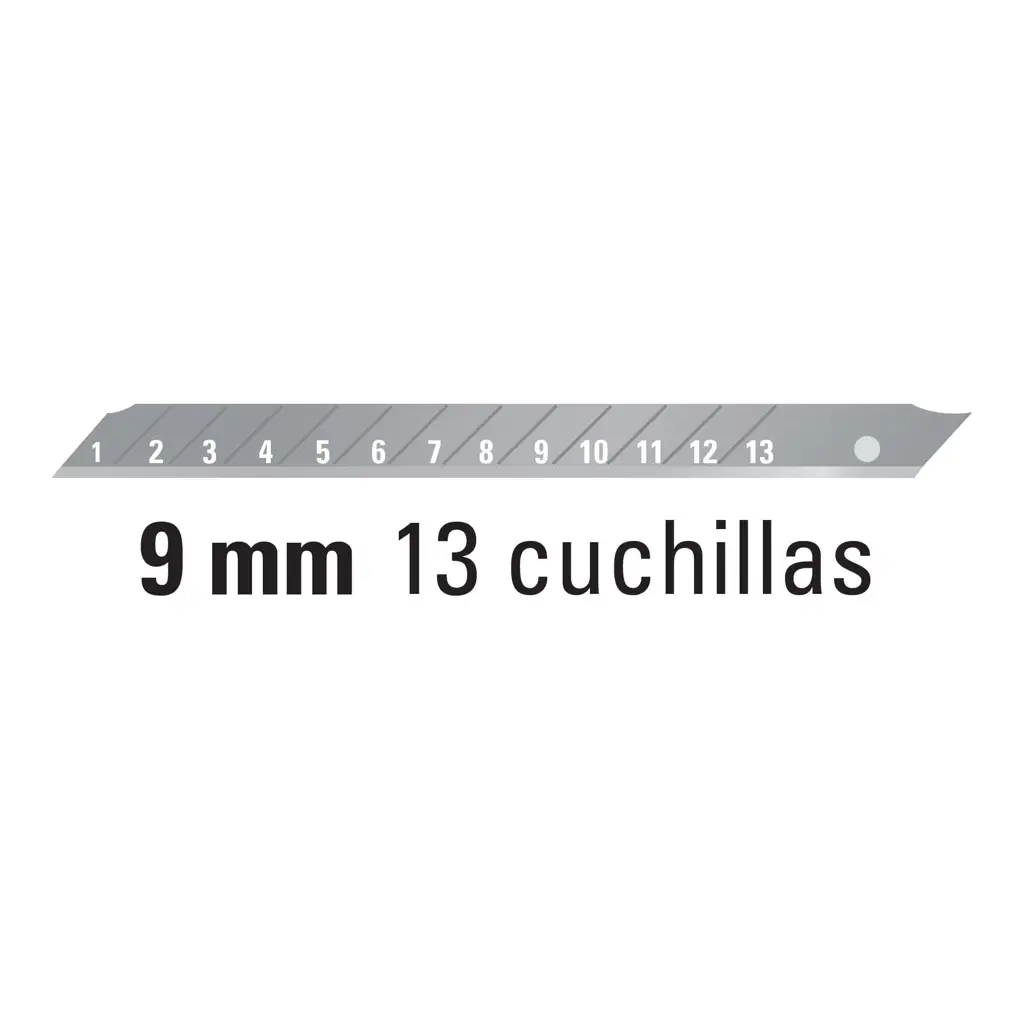 CUTTER 9MM PLASTICO PARA CARTON REFORZADO PRETUL — vista 3