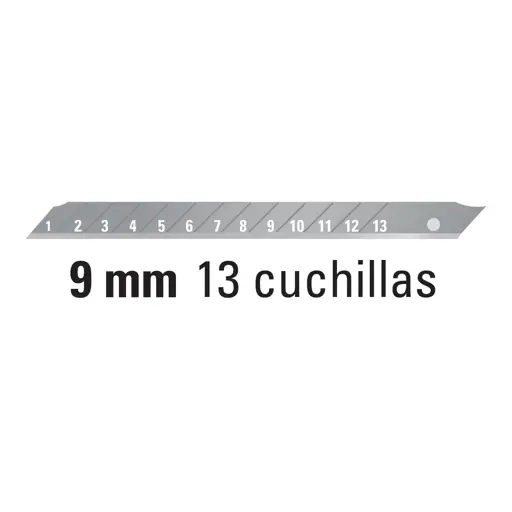 CUTTER 9MM PLASTICO PARA CARTON REFORZADO PRETUL