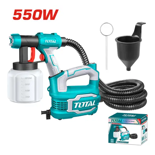 PISTOLA CON COMPRESOR HVLP 550W TOTAL