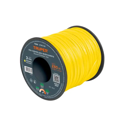 HILO REDONDO PARA DESBROZADORA 3MM X 280M TRUPER