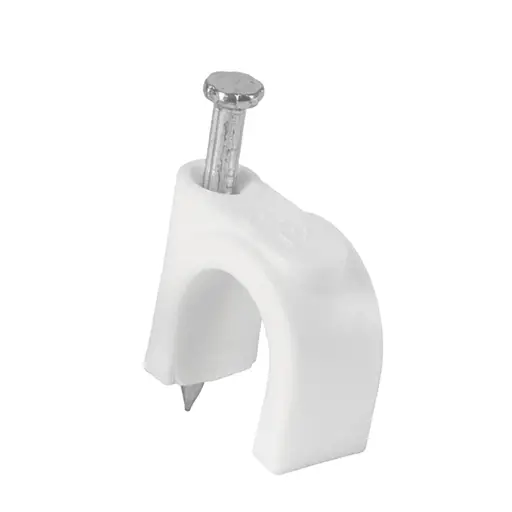 GRAPA CURVA 12 MM 20 PIEZAS BLANCA VOLTECK (PAQ)