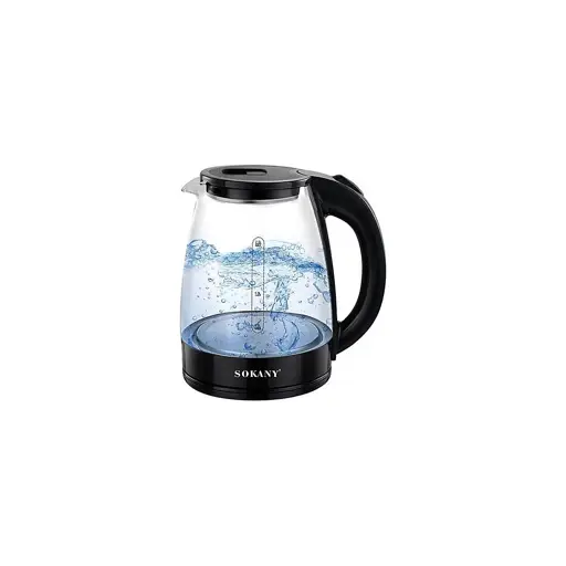 HERVIDOR AGUA VIDRIO 1500W SOKANY