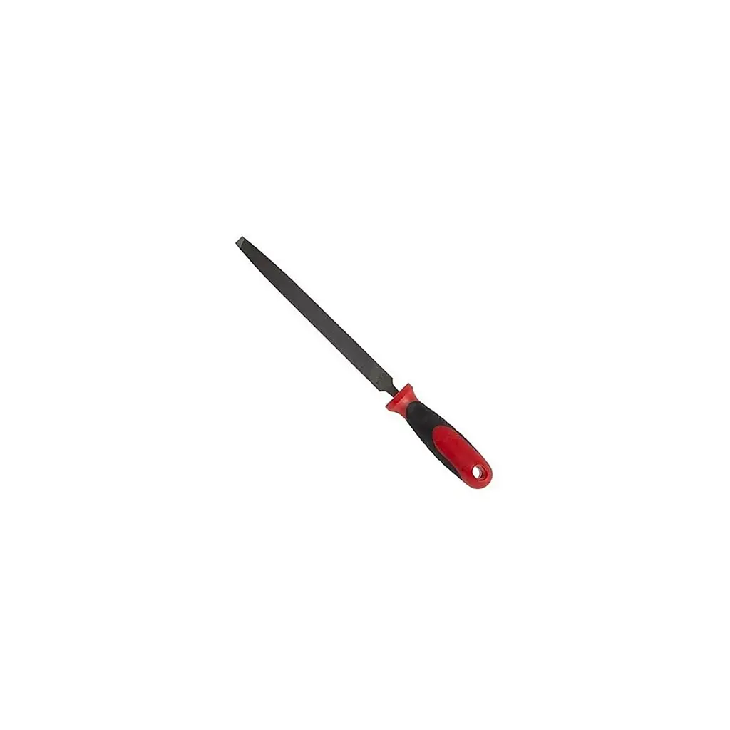 Lima tipo cuchillo lisa marca Corneta de 8 pulgadas con mango ergonómico para acabados de metal 1