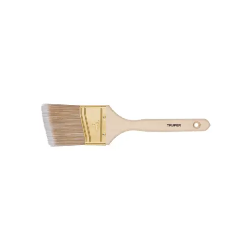BROCHA 3" CORTE ANGULAR MANGO MADERA TRUPER