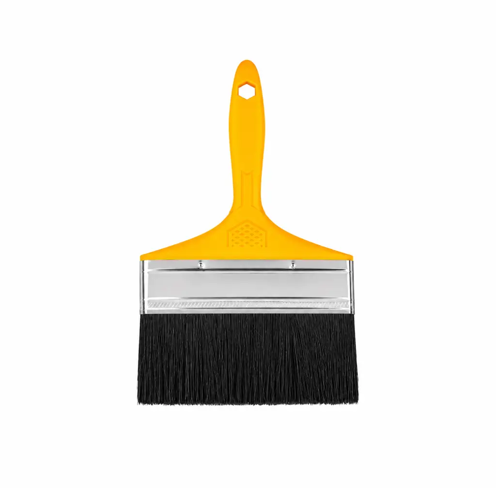 Brocha Pretul de 6 pulgadas con mango de plástico amarillo y cerdas mixtas 1