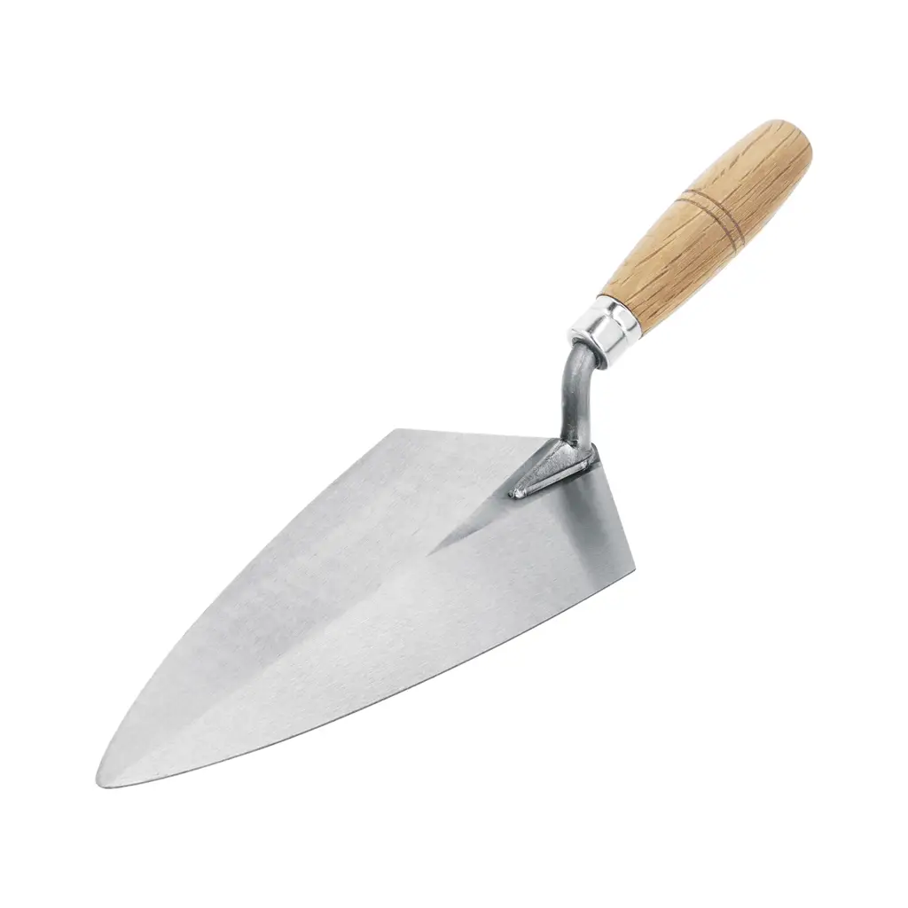 Cuchara para albañil de 10 pulgadas marca Pretul con mango de madera reforzado 1