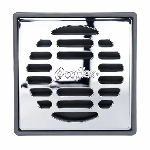 DESAGUE 2" PARA BAÑO CUADRADO CROMADO COFLEX