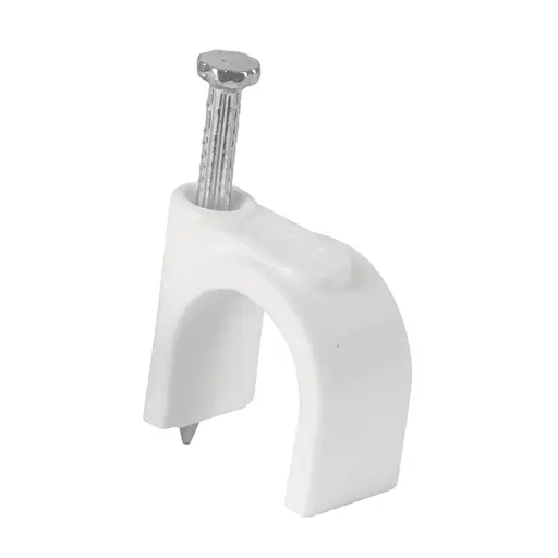 GRAPA CURVA 16 MM 20 PZ BLANCA VOLTECK (PAQ)