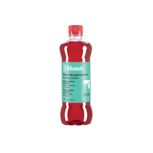 ACEITE ROJO PARA MUEBLES Y MADERA 480ML KLINTEK