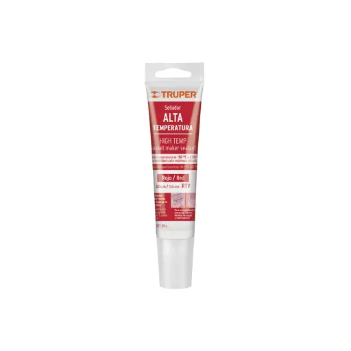 SELLADOR SILICÓN ROJO RTV ALTA TEMPERATURA 85G TRUPER