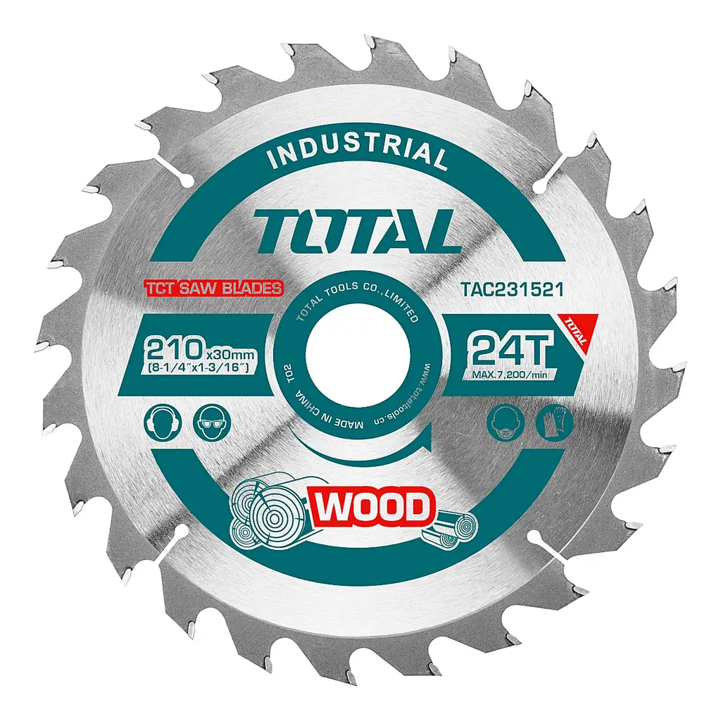 DISCO SIERRA CIRCULAR CALZADA PARA MADERA 8 X 1/4 24T TOTAL