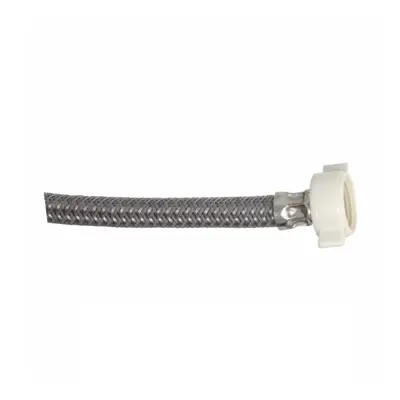 Tubo de abasto flexible de poliacero inoxidable trenzado Miber para inodoro de 40cm 1