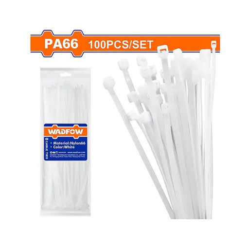 AMARRA PLASTICA BLANCA 04" 2.5X100 WADFOW