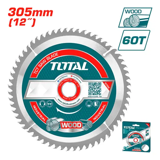 DISCO DE SIERRA CIRCULAR 12" PARA MADERA TOTAL