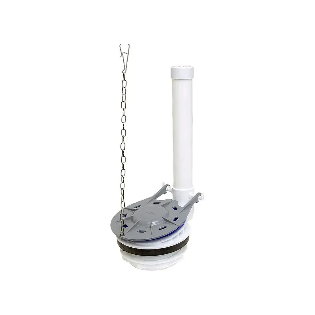 Válvula de descarga para inodoro Coflex de 3 pulgadas con pera de sello rígido y cadena de acero inoxidable 1