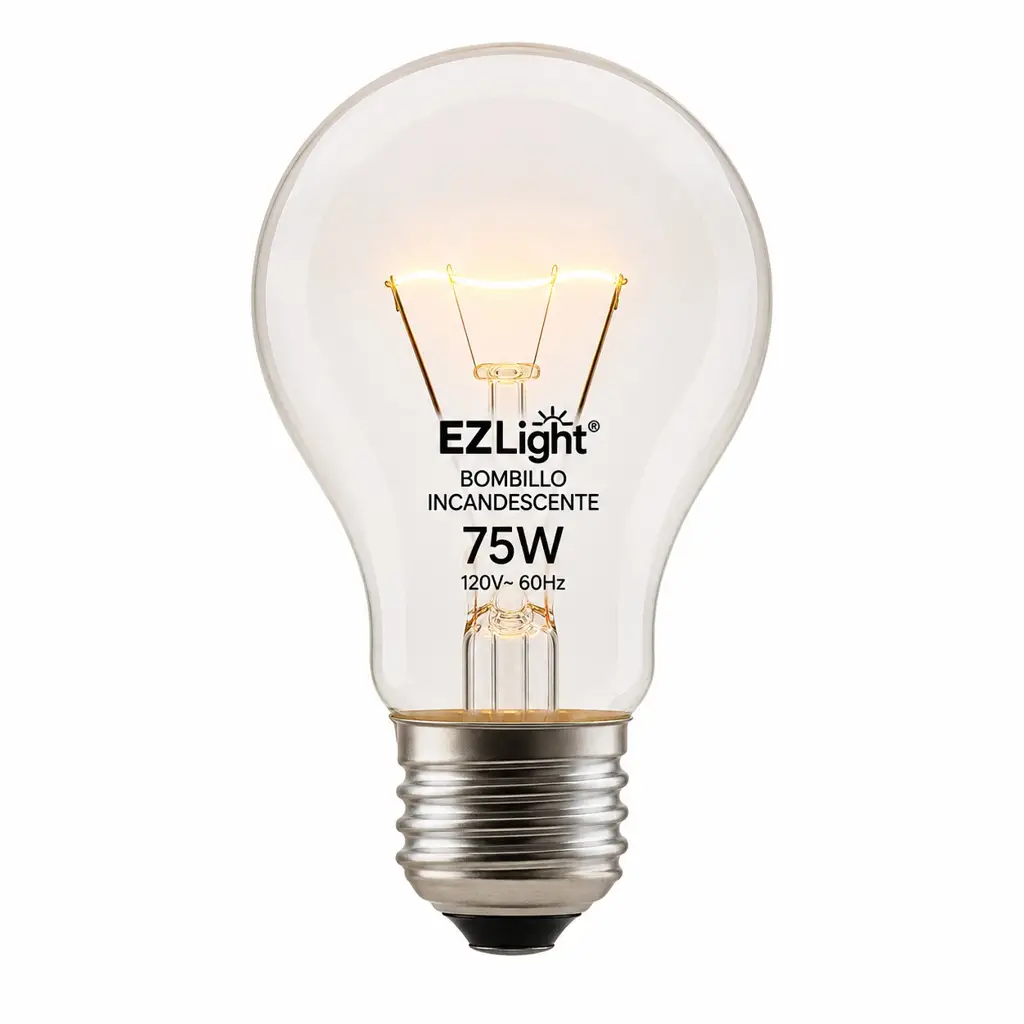 BOMBILLO INCANDESCENTE 75W EZLIGHT