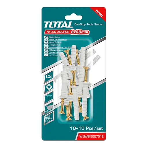 BLISTER ESPANDER + TORN TOTAL 8 X 60 MM, 10 PIEZAS