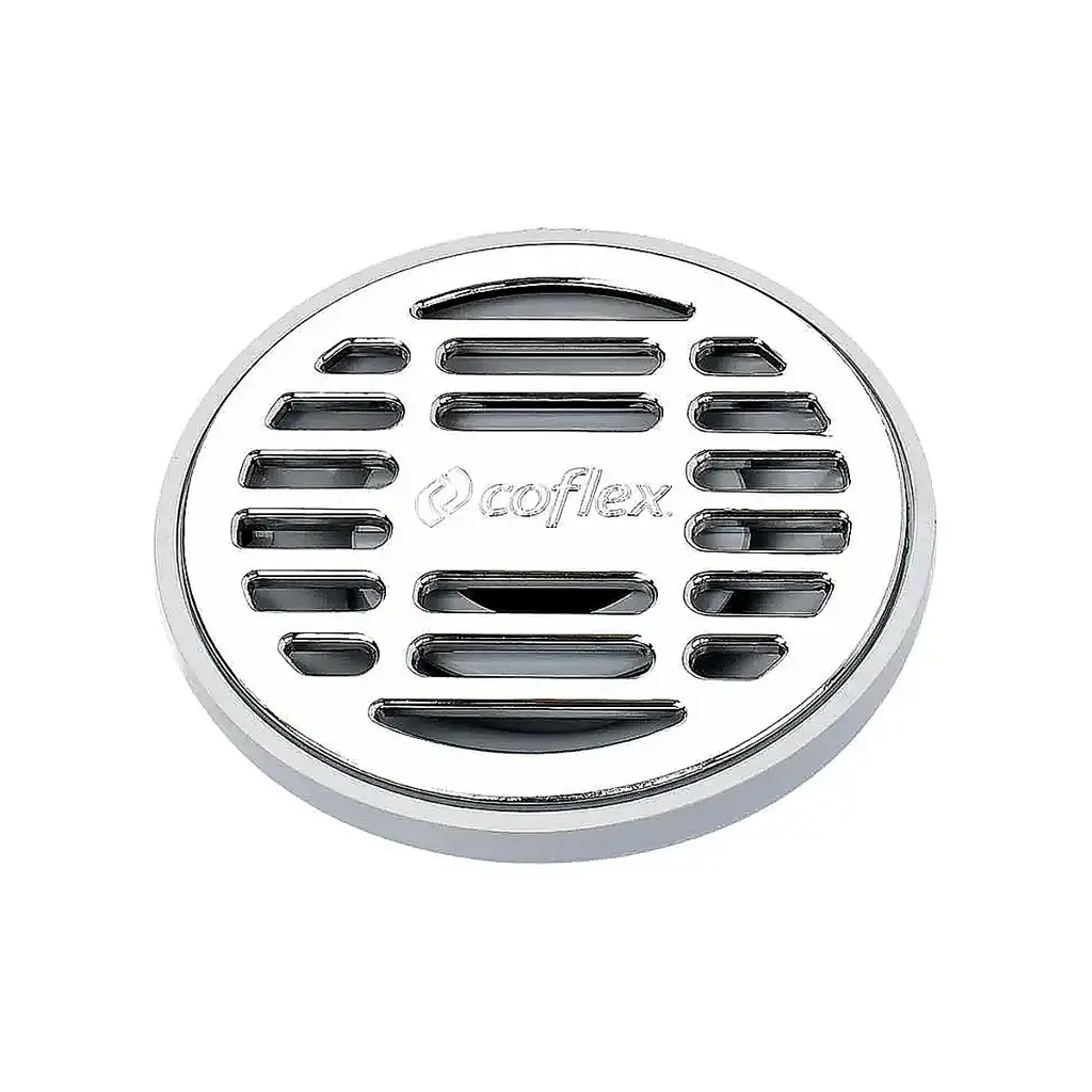 Desagüe redondo cromado de 2 pulgadas Coflex para baño con válvula antiolores 1