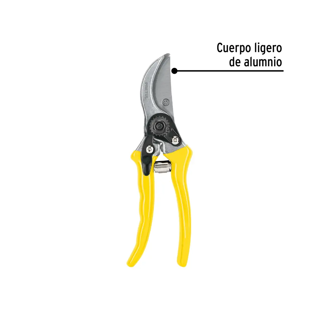 Tijera para poda Pretul de 8 pulgadas con mango ergonómico y cuchilla curva de paso 2