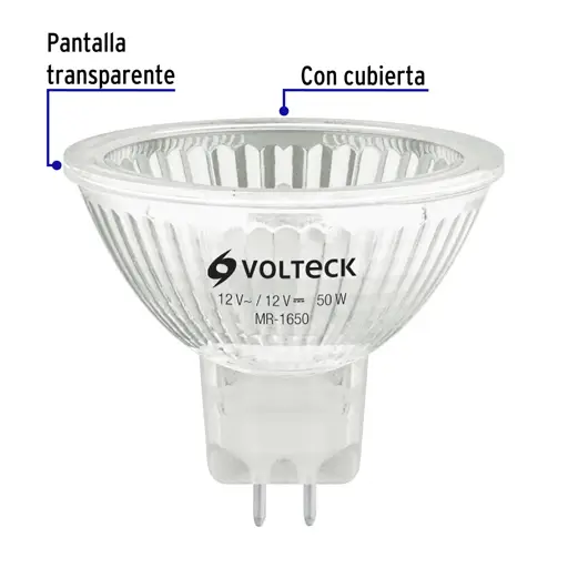 BOMBILLO HALOGENO 50W 12V VOLTECK