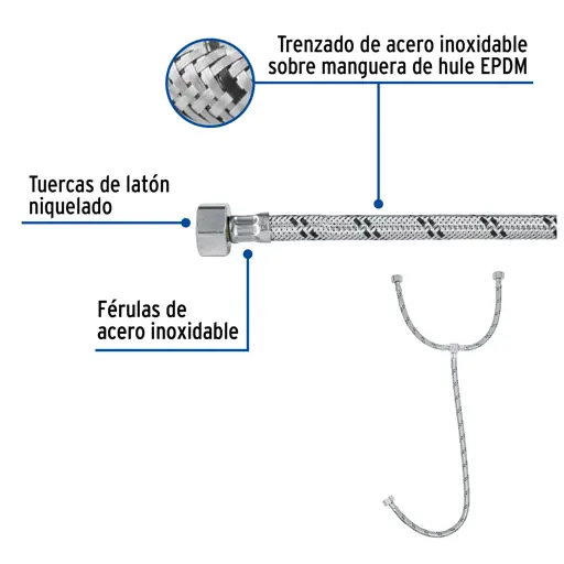 TUBO ABASTO "T" 1/2X1/2X1/2" FOSET
