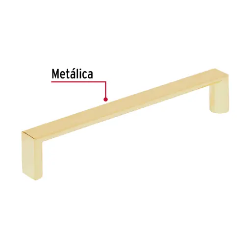 JALADERA LATON BRILLANTE 128MM ANDAMIO HERMEX