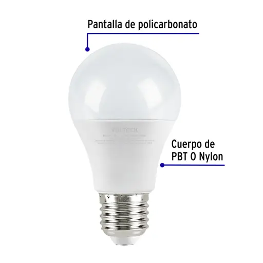 BOMBILLO LED 9W 60W E27 VOLTECK