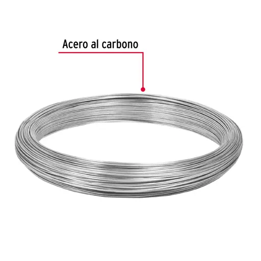 ALAMBRE GALVANIZADO CALIBRE 18 ROLLO 1KG FIERO