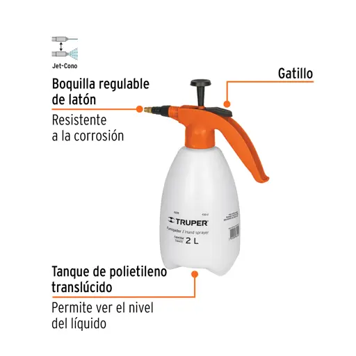 FUMIGADOR DOMÉSTICO 2L TRUPER