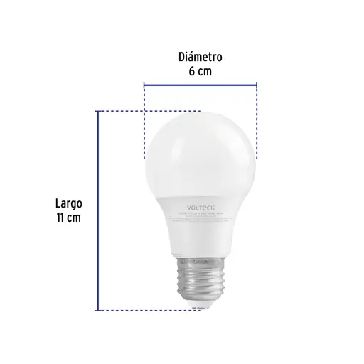 BOMBILLO LED 9W 60W E27 VOLTECK