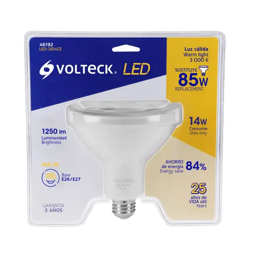 FOCO LED PAR38 14W 3000K 1250LM VOLTECK