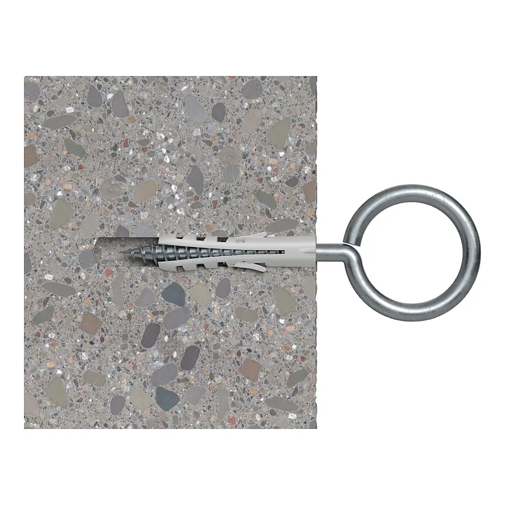 ESPANDER DE NYLON TIPO S 10 MM 3/8" CAJA DE 50 UNIDADES FISCHER