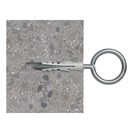 ESPANDER DE NYLON TIPO S 10 MM 3/8" CAJA DE 50 UNIDADES FISCHER