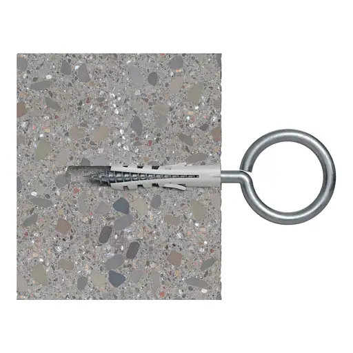 ESPANDER DE NYLON TIPO S 12 MM 1/2" CAJA DE 25 UNIDADES FISCHER