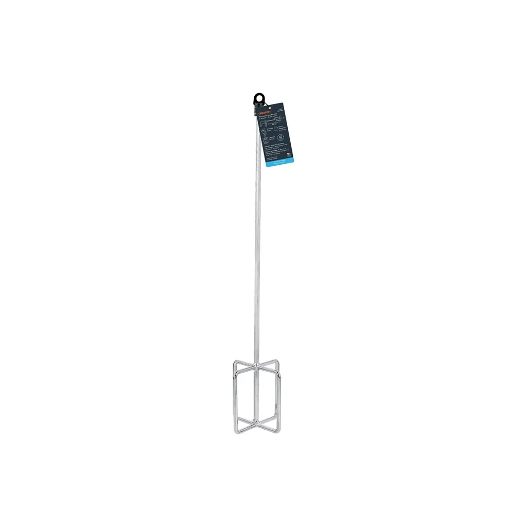 Revolvedor para mezcla de 120mm de acero niquelado marca Truper 4