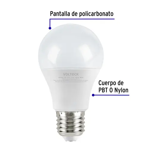FOCO LED A19 9W 60W 3000K 800LM VOLTECK