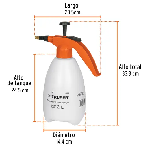 FUMIGADOR DOMÉSTICO 2L TRUPER