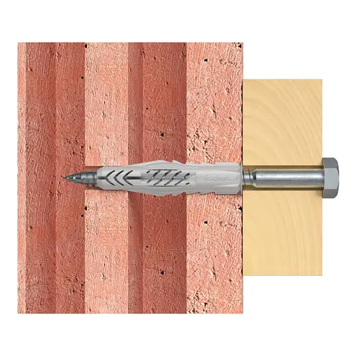 ESPANDER DE NYLON TIPO UX R 10 MM 3/8" CAJA DE 50 UNIDADES FISCHER