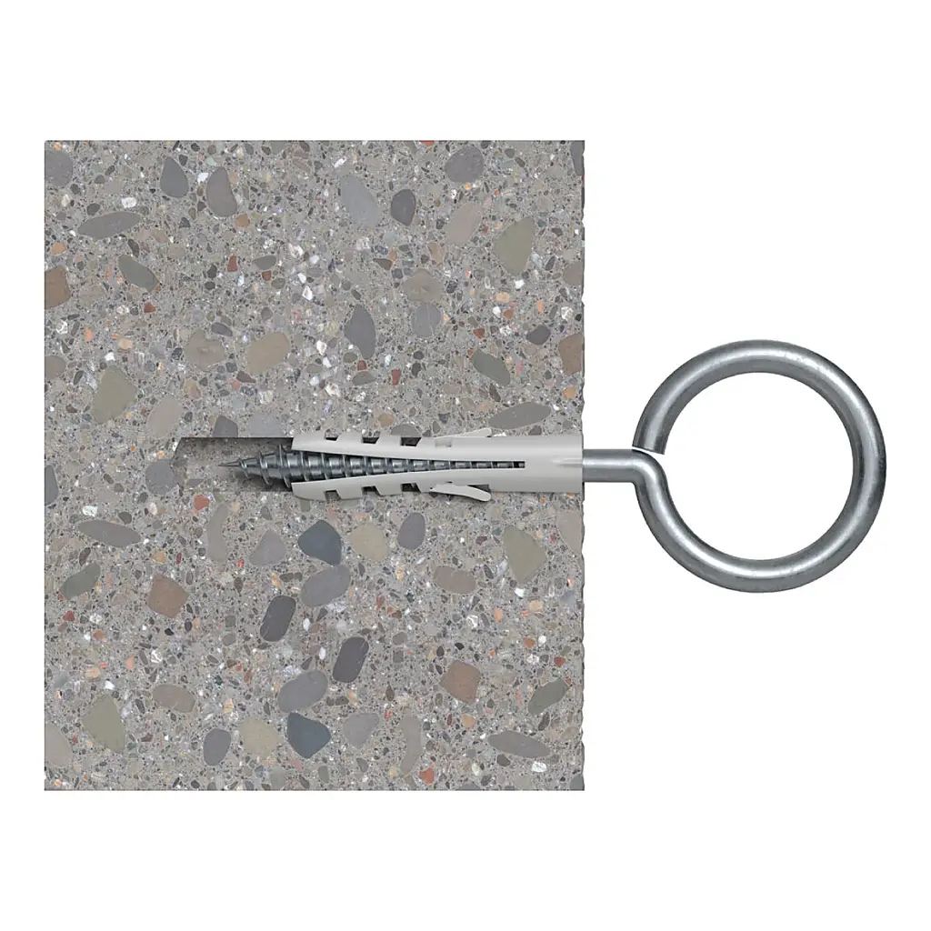 ESPANDER DE NYLON TIPO S 5 MM 3/16" CAJA DE 100 UNIDADES FISCHER
