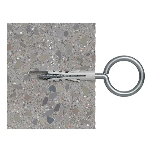 ESPANDER DE NYLON TIPO S 5 MM 3/16" CAJA DE 100 UNIDADES FISCHER