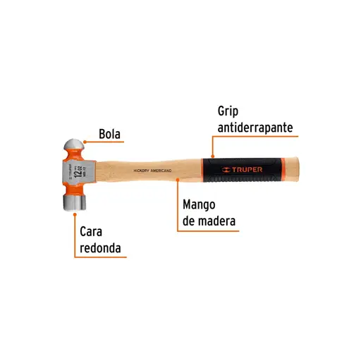 MARTILLO DE BOLA 12OZ TRUPER