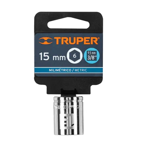 CUBO ESPIGA CUADRO 3/8",DE 15MM D-3815-HM TRUPER