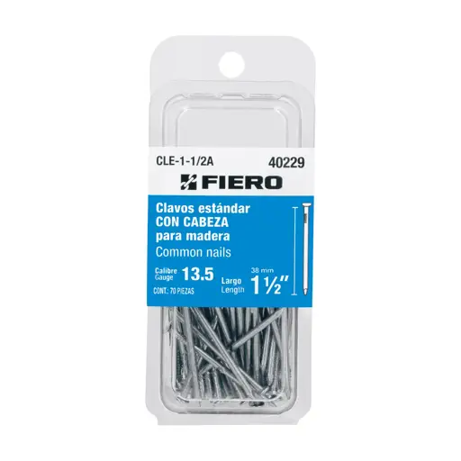 CLAVO CON CABEZA 1 1/2" BLISTER 30 FIERO