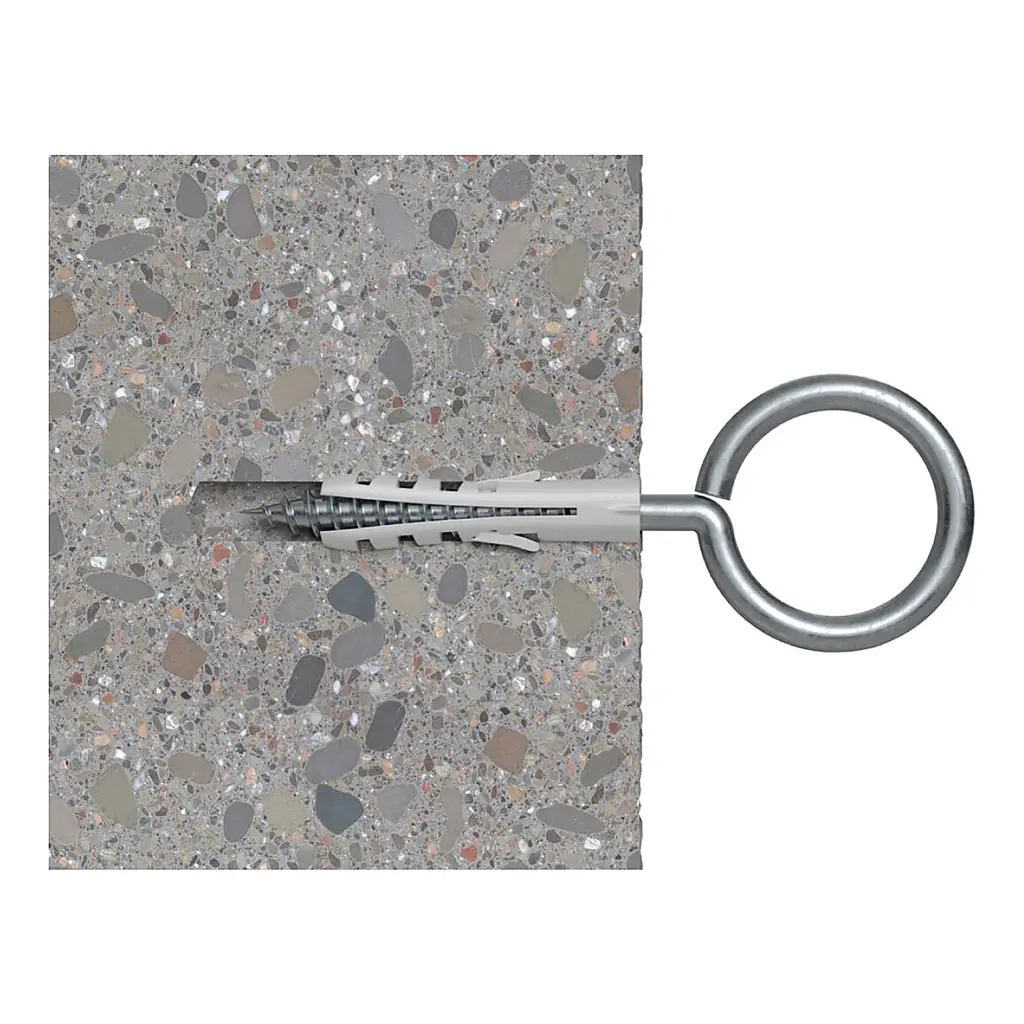 ESPANDER DE NYLON TIPO S 4 MM 5/32" CAJA DE 200 UNIDADES FISCHER