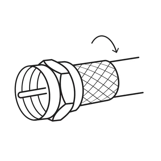 FITTING COAXIAL HEMBRA RG-6 VOLTECK (4 UNIDADES)
