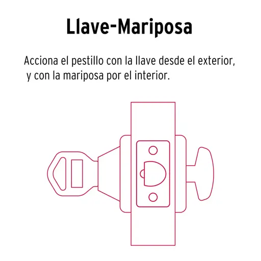 JUEGO DE CERRADURA DE BOLA CON CERROJO HERMEX