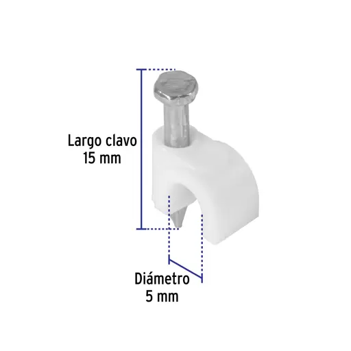GRAPA CURVA P/CABLE 5B VOLTECK (PAQ)