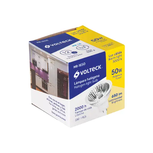 BOMBILLO HALOGENO 50W 12V VOLTECK
