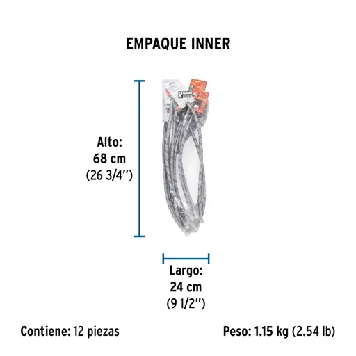TUBO ABASTO FREGADERO 1/2X1/2X55C FOSET